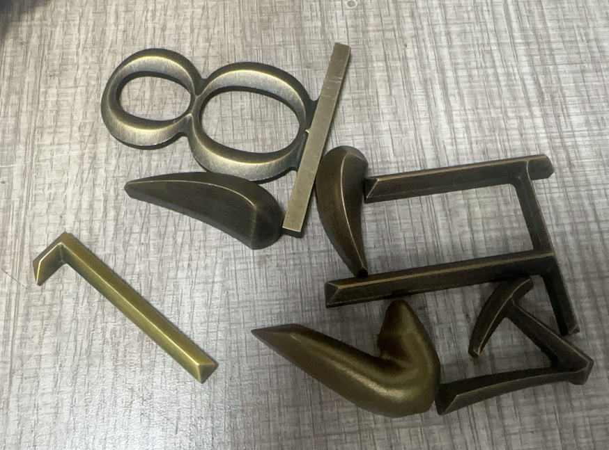 精雕不锈钢字电镀金属字效果