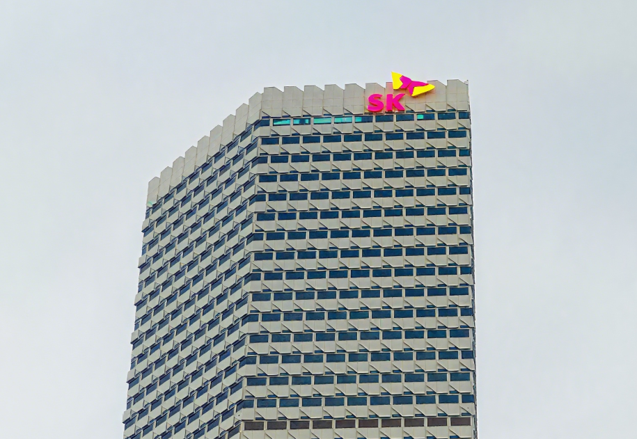 上海SK大厦logo发光字设计制作安装工程